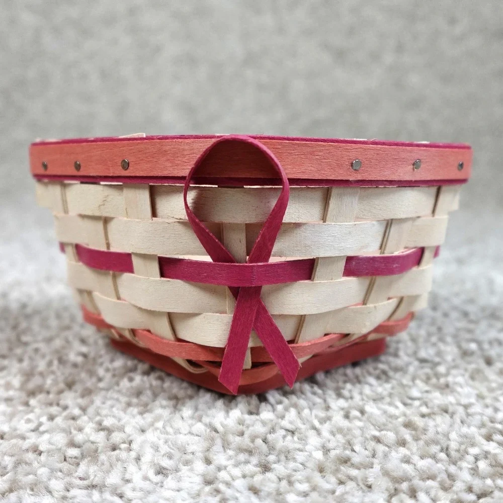 Longaberger 2012 Horizon of Hope Basket Pink Ribbon Breast Cancer Awareness